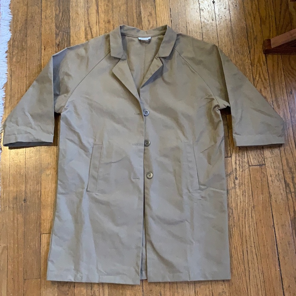 frnds of ours mid sleeve canvas chore coat